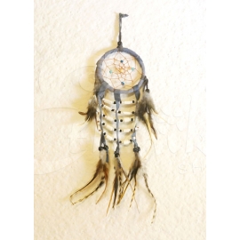 Dreamcatcher acchiappasogni con perline in legno - 8cm