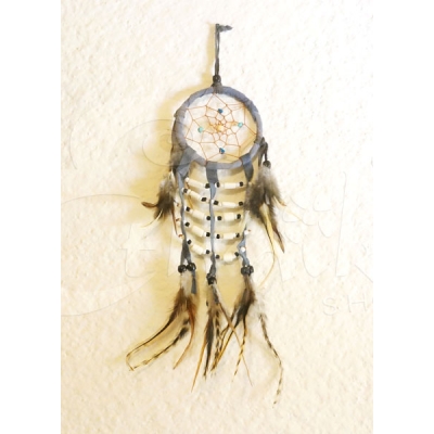 Dreamcatcher acchiappasogni con perline in legno - 8cm