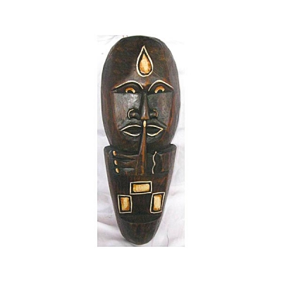 Maschera etnica tribale in legno