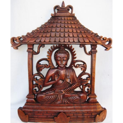 Pannello decorativo in legno Buddha