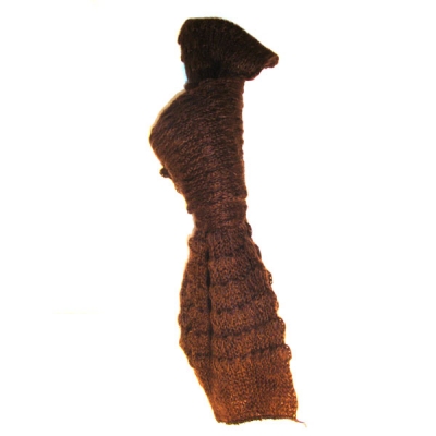 Sciarpa di lana marrone