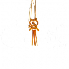 Collana con ciondolo dreamcatcher in legno