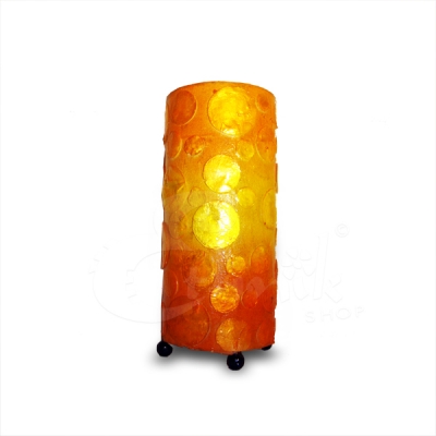 Lampada Boule arancione forma cilindrica - altezza 30cm