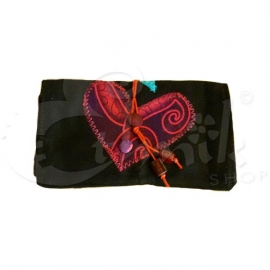 Porta tabacco bustina trousse pochette fatta a mano Love