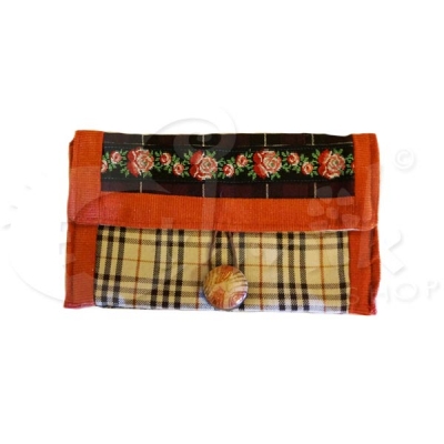 Porta tabacco bustina trousse pochette fatta a mano Rose