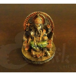 Statuetta Orientale Ganesh sul trono